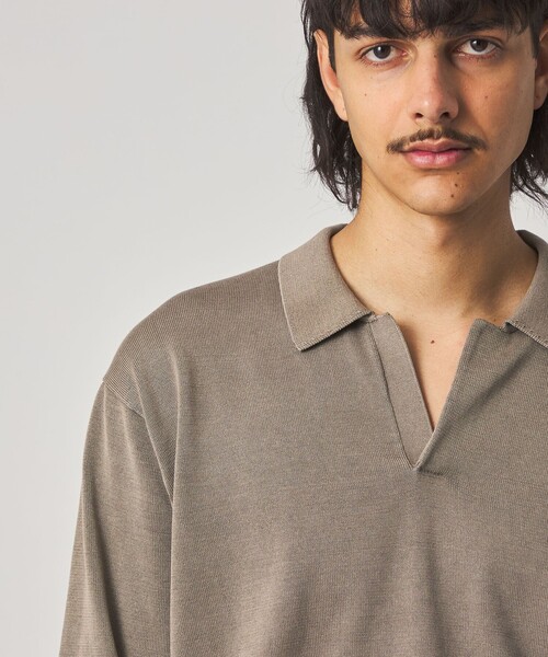 Steven Alan（スティーブンアラン）の「＜Steven Alan＞ フェード スキッパー（ニット/セーター・メンズ・ブラック/オリーブ・S/M/L/XL）」の4枚目の写真