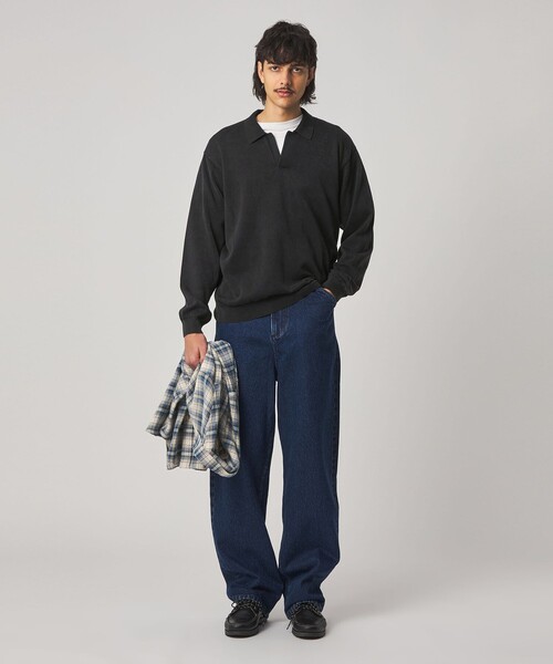 Steven Alan（スティーブンアラン）の「＜Steven Alan＞ フェード スキッパー（ニット/セーター・メンズ・ブラック/オリーブ・S/M/L/XL）」の10枚目の写真