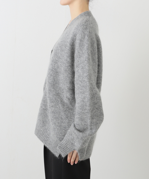 AP STUDIO(エーピーストゥディオ)の「【ADNYM ATELIER/アドニム アトリエ】Casual fit cardigan(カーディガン/ボレロ・レディース・ライトグレー・FREE)」の14枚目の写真