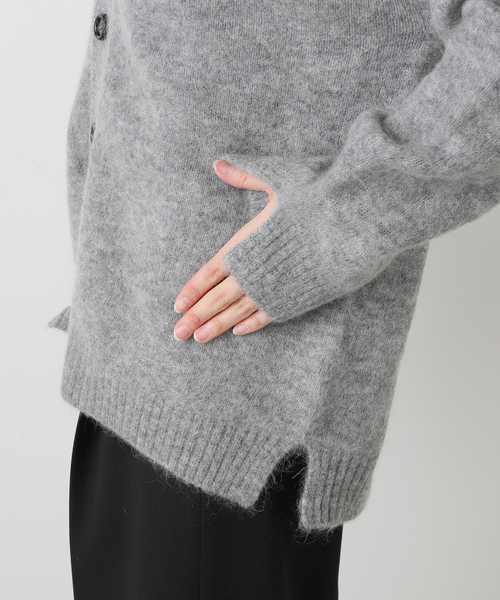 AP STUDIO(エーピーストゥディオ)の「【ADNYM ATELIER/アドニム アトリエ】Casual fit cardigan(カーディガン/ボレロ・レディース・ライトグレー・FREE)」の3枚目の写真