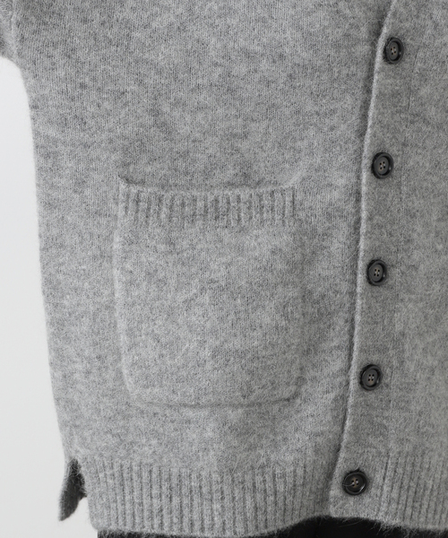 AP STUDIO(エーピーストゥディオ)の「【ADNYM ATELIER/アドニム アトリエ】Casual fit cardigan(カーディガン/ボレロ・レディース・ライトグレー・FREE)」の4枚目の写真