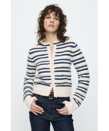 MOUSSY | 【26年SS新作】SHADOW STRIPE KNIT カーディガン(カーディガン/ボレロ)