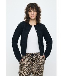 MOUSSY（マウジー）の「【26年SS新作】SHADOW STRIPE KNIT カーディガン（カーディガン/ボレロ）」