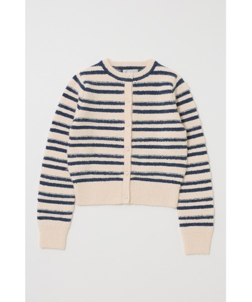 MOUSSY(マウジー)の「【26年SS新作】SHADOW STRIPE KNIT カーディガン(カーディガン/ボレロ・レディース・ホワイト系その他/ブラック/ライトブルー/オフホワイト・FREE)」の19枚目の写真
