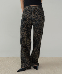 ZIZEMUSEUM（ジゼミュージアム）の「LEOPARD WIDE PANTS  (BROWN)（その他パンツ）」