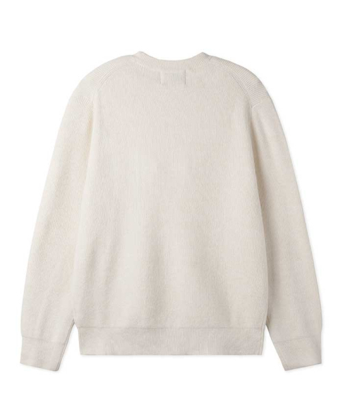 BLACKBROWN（ブラックブラウン）の「ウールブレンドニット [アイボリー]（ニット/セーター・メンズ・その他・MEDIUM/LARGE）」の2枚目の写真