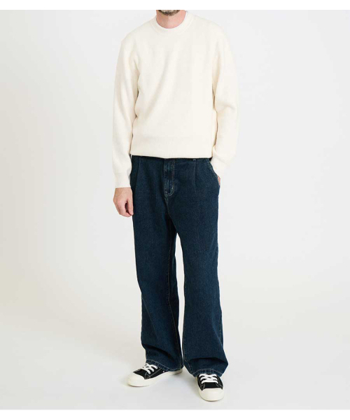 BLACKBROWN（ブラックブラウン）の「ウールブレンドニット [アイボリー]（ニット/セーター・メンズ・その他・MEDIUM/LARGE）」の4枚目の写真