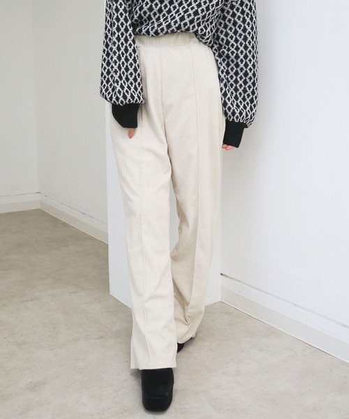 CECIL McBEE（セシルマクビー）の「カットコールセンターシームフレアパンツ（その他パンツ・レディース・ブラウン/ブラック/アイボリー・MEDIUM/LARGE）」の14枚目の写真
