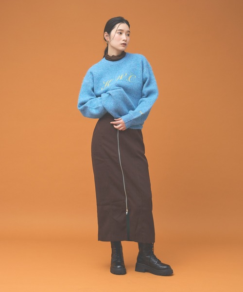 Kappa（カッパ）の「≪Kappa×and ST ウェルネスクラブ≫シャギーニット (ユニセックス)（ニット/セーター・レディース・ネイビー/ホワイト/ピンク/ライトブルー・SMALL/MEDIUM/LARGE）」の16枚目の写真