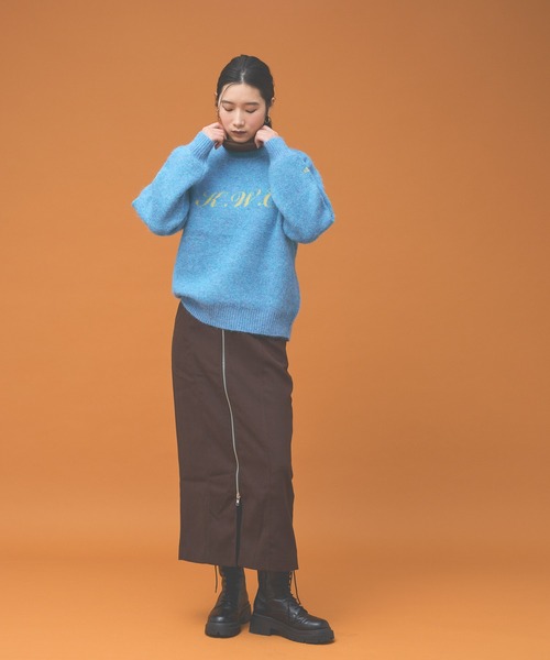 Kappa（カッパ）の「≪Kappa×and ST ウェルネスクラブ≫シャギーニット (ユニセックス)（ニット/セーター・レディース・ネイビー/ホワイト/ピンク/ライトブルー・SMALL/MEDIUM/LARGE）」の18枚目の写真