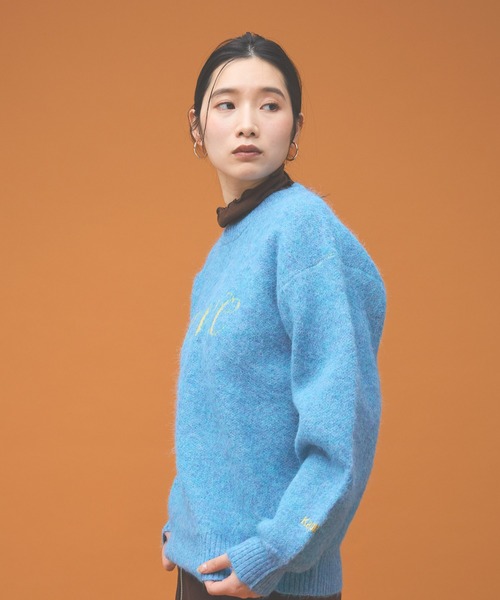 Kappa（カッパ）の「≪Kappa×and ST ウェルネスクラブ≫シャギーニット (ユニセックス)（ニット/セーター・レディース・ネイビー/ホワイト/ピンク/ライトブルー・SMALL/MEDIUM/LARGE）」の20枚目の写真