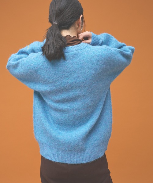Kappa（カッパ）の「≪Kappa×and ST ウェルネスクラブ≫シャギーニット (ユニセックス)（ニット/セーター・レディース・ネイビー/ホワイト/ピンク/ライトブルー・SMALL/MEDIUM/LARGE）」の21枚目の写真