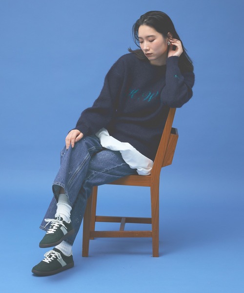 Kappa（カッパ）の「≪Kappa×and ST ウェルネスクラブ≫シャギーニット (ユニセックス)（ニット/セーター・レディース・ネイビー/ホワイト/ピンク/ライトブルー・SMALL/MEDIUM/LARGE）」の13枚目の写真