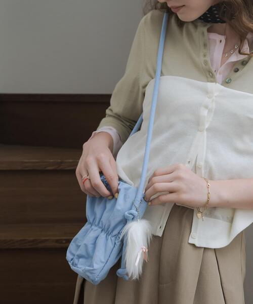 SMELLY（スメリー）の「パフィーミニショルダー（ショルダーバッグ・レディース・ライトブルー/レッド・-）」の2枚目の写真