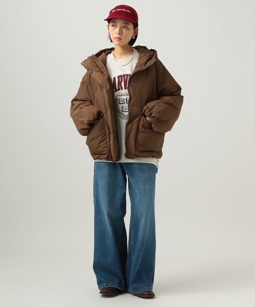 BAYFLOW（ベイフロー）の「※ペインターワイドデニム（デニムパンツ・レディース・ブルー/ライトブルー・X-SMALL/SMALL/MEDIUM/LARGE）」の3枚目の写真