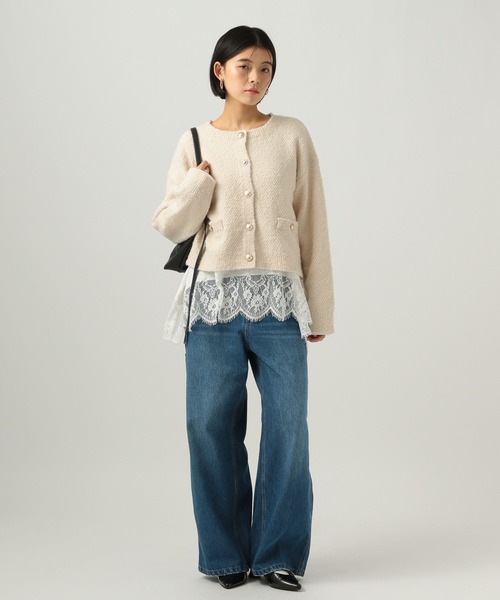 BAYFLOW（ベイフロー）の「※ペインターワイドデニム（デニムパンツ・レディース・ブルー/ライトブルー・X-SMALL/SMALL/MEDIUM/LARGE）」の4枚目の写真