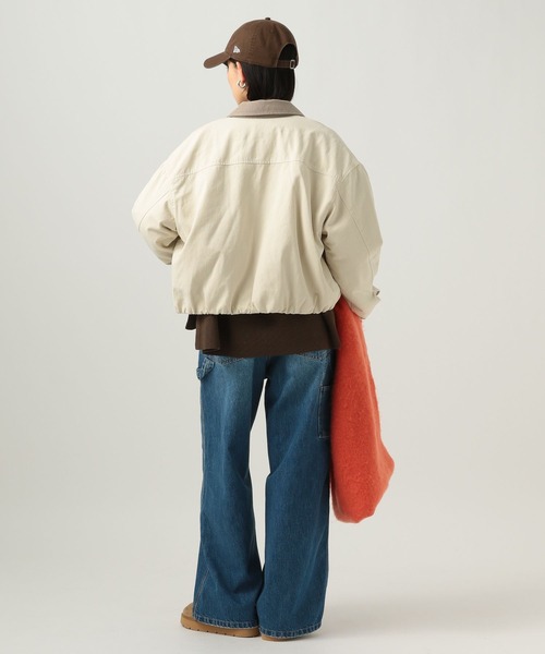 BAYFLOW（ベイフロー）の「※ペインターワイドデニム（デニムパンツ・レディース・ブルー/ライトブルー・X-SMALL/SMALL/MEDIUM/LARGE）」の7枚目の写真