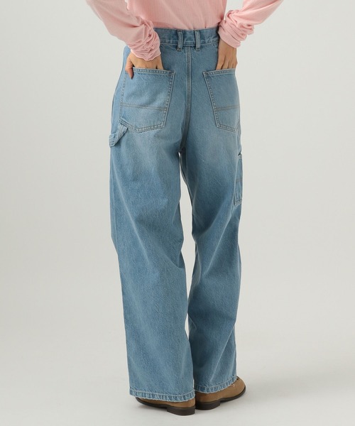 BAYFLOW（ベイフロー）の「※ペインターワイドデニム（デニムパンツ・レディース・ブルー/ライトブルー・X-SMALL/SMALL/MEDIUM/LARGE）」の8枚目の写真