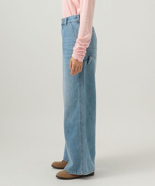 BAYFLOW（ベイフロー）の「※ペインターワイドデニム（デニムパンツ・レディース・ブルー/ライトブルー・X-SMALL/SMALL/MEDIUM/LARGE）」の10枚目の写真