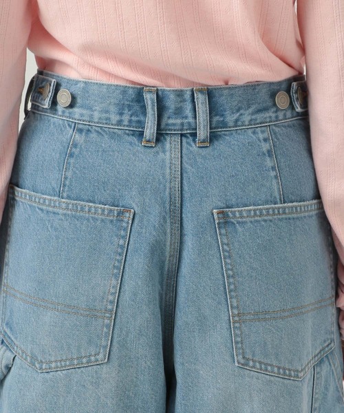 BAYFLOW（ベイフロー）の「※ペインターワイドデニム（デニムパンツ・レディース・ブルー/ライトブルー・X-SMALL/SMALL/MEDIUM/LARGE）」の16枚目の写真