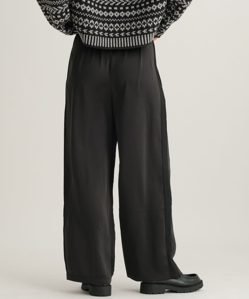 studio CLIP（スタディオクリップ）の「【daily CLIP】サテンパンツ（その他パンツ・レディース・ブラック/ブラウン・FREE）」の3枚目の写真