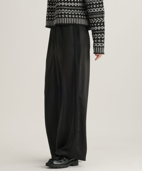 studio CLIP（スタディオクリップ）の「【daily CLIP】サテンパンツ（その他パンツ・レディース・ブラック/ブラウン・FREE）」の5枚目の写真