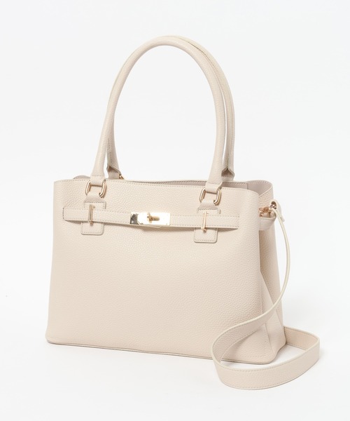 Elura(エルーラ)の「≪CEREMONY≫リュクスベルトバック/633009(ハンドバッグ・レディース・キャメル/ブラック/オフホワイト・FREE)」の6枚目の写真