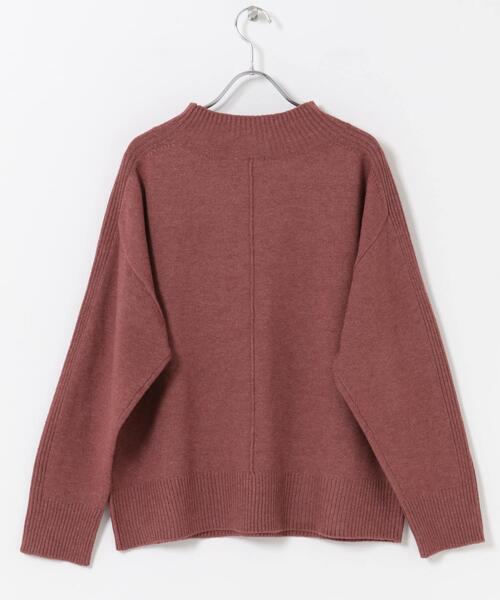 ITEMS URBANRESEARCH（アイテムズ アーバンリサーチ）の「ショルダーリブハイネックニット（ニット/セーター・レディース・ミント/ホワイト/レッド系その他/チャコールグレー・FREE）」の13枚目の写真