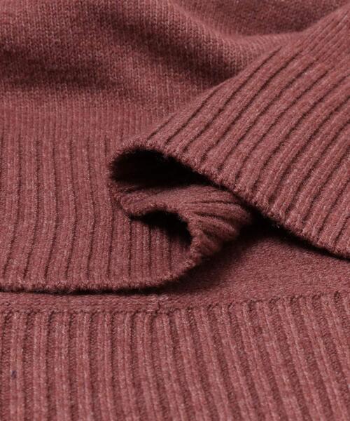 ITEMS URBANRESEARCH（アイテムズ アーバンリサーチ）の「ショルダーリブハイネックニット（ニット/セーター・レディース・ミント/ホワイト/レッド系その他/チャコールグレー・FREE）」の14枚目の写真