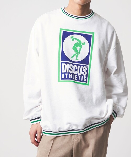 DISCUS ATHLETIC（ディスカス　アスレチック）の「【別注】＜DISCUS ATHLETIC×CITEN＞グラフィックスウェット（スウェット・メンズ・ホワイト/グレー系・M/L）」の3枚目の写真