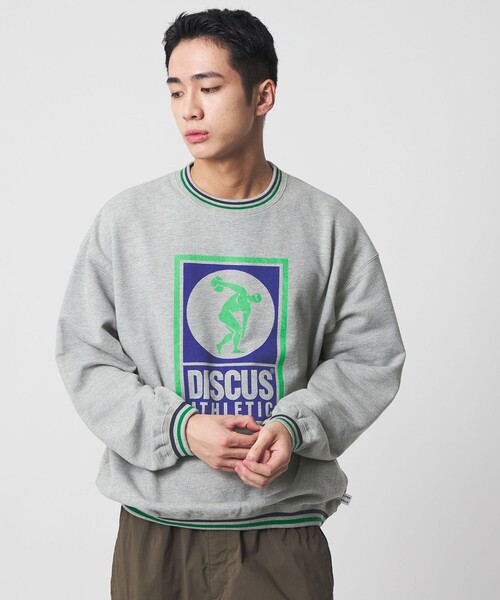 DISCUS ATHLETIC（ディスカス　アスレチック）の「【別注】＜DISCUS ATHLETIC×CITEN＞グラフィックスウェット（スウェット・メンズ・ホワイト/グレー系・M/L）」の5枚目の写真