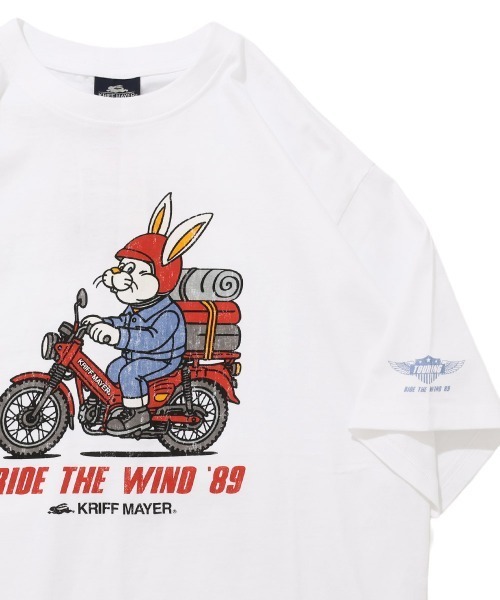 KRIFF MAYER(クリフメイヤー)の「【綿100%】クリフラビット半袖T(ツーリング)(Tシャツ/カットソー・メンズ・イエロー/チャコール/オフホワイト/ネイビー/ミント・MEDIUM/X-LARGE/LARGE)」の2枚目の写真