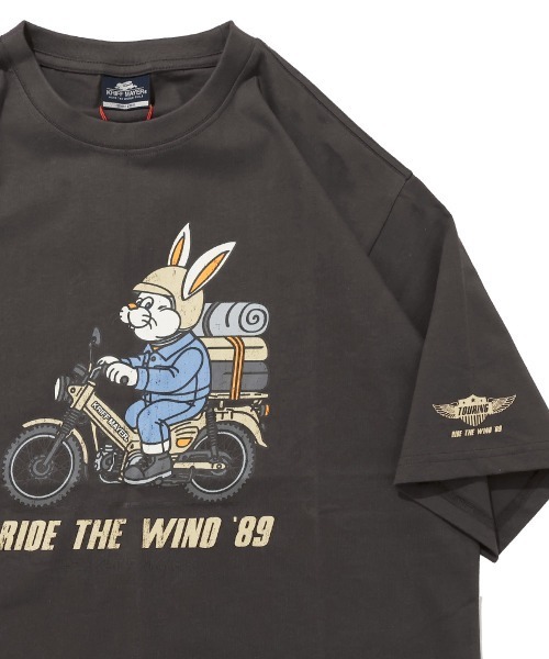 KRIFF MAYER(クリフメイヤー)の「【綿100%】クリフラビット半袖T(ツーリング)(Tシャツ/カットソー・メンズ・イエロー/チャコール/オフホワイト/ネイビー/ミント・MEDIUM/X-LARGE/LARGE)」の3枚目の写真