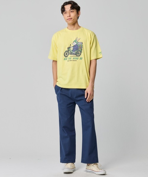 KRIFF MAYER(クリフメイヤー)の「【綿100%】クリフラビット半袖T(ツーリング)(Tシャツ/カットソー・メンズ・イエロー/チャコール/オフホワイト/ネイビー/ミント・MEDIUM/X-LARGE/LARGE)」の6枚目の写真