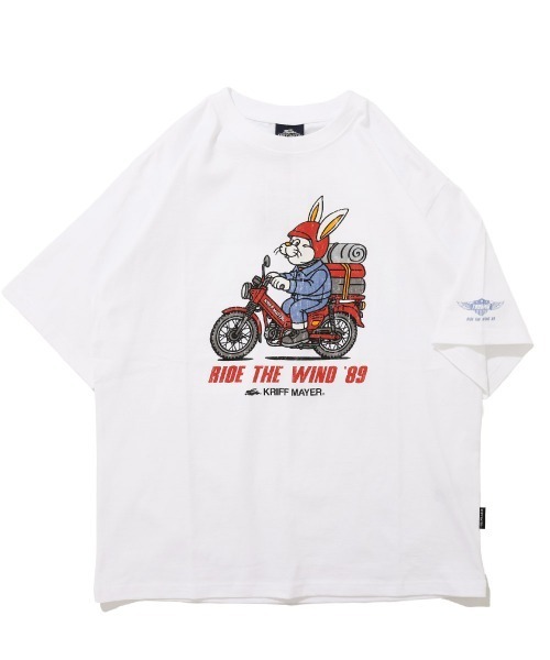 KRIFF MAYER(クリフメイヤー)の「【綿100%】クリフラビット半袖T(ツーリング)(Tシャツ/カットソー・メンズ・イエロー/チャコール/オフホワイト/ネイビー/ミント・MEDIUM/X-LARGE/LARGE)」の15枚目の写真