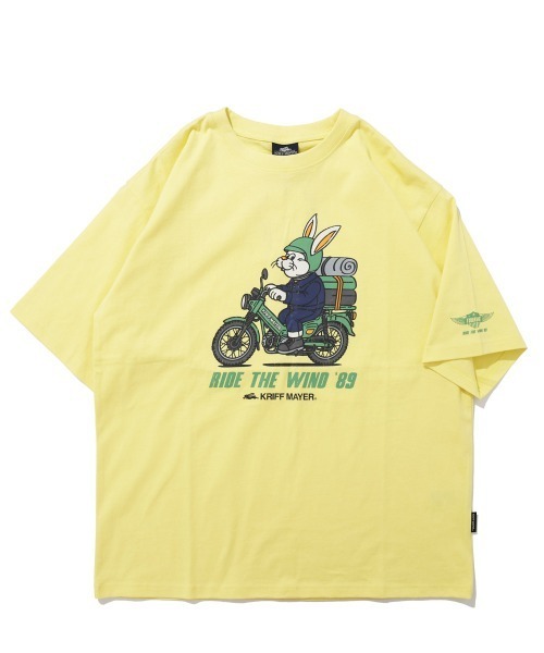 KRIFF MAYER(クリフメイヤー)の「【綿100%】クリフラビット半袖T(ツーリング)(Tシャツ/カットソー・メンズ・イエロー/チャコール/オフホワイト/ネイビー/ミント・MEDIUM/X-LARGE/LARGE)」の18枚目の写真