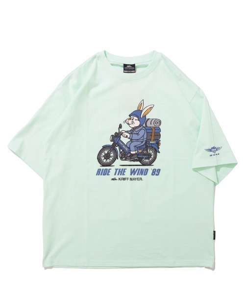 KRIFF MAYER(クリフメイヤー)の「【綿100%】クリフラビット半袖T(ツーリング)(Tシャツ/カットソー・メンズ・イエロー/チャコール/オフホワイト/ネイビー/ミント・MEDIUM/X-LARGE/LARGE)」の19枚目の写真