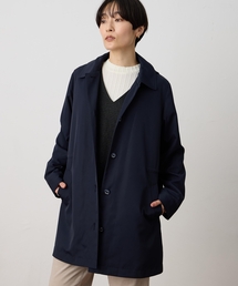 CROSSPLUS ONLINE（クロスプラスオンライン）の「ライナー付きステンカラーコート【撥水・洗える・花粉が落ちやすい・ライナー/フード取り外し可能】（その他アウター）」