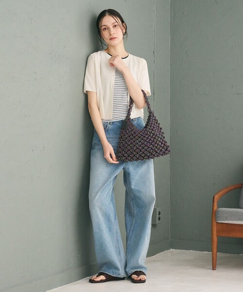 BEAUTY&YOUTH UNITED ARROWS(ビューティーアンドユースユナイテッドアローズ)の「パラコード マクラメ ワンショルダーバッグ(ショルダーバッグ・レディース・オレンジ/ブラック/ライトブルー・FREE)」の6枚目の写真