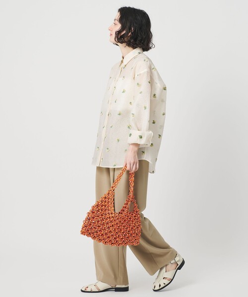 BEAUTY&YOUTH UNITED ARROWS(ビューティーアンドユースユナイテッドアローズ)の「パラコード マクラメ ワンショルダーバッグ(ショルダーバッグ・レディース・オレンジ/ブラック/ライトブルー・FREE)」の9枚目の写真
