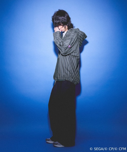 JEANASIS（ジーナシス）の「【 プロジェクトセカイ×ZOZOTOWN】Leo/need ストライプフードシャツ(ワッペン付き)/639876（シャツ/ブラウス・レディース・ホワイト系その他/ブラック系その他・MEDIUM/LARGE）」の20枚目の写真