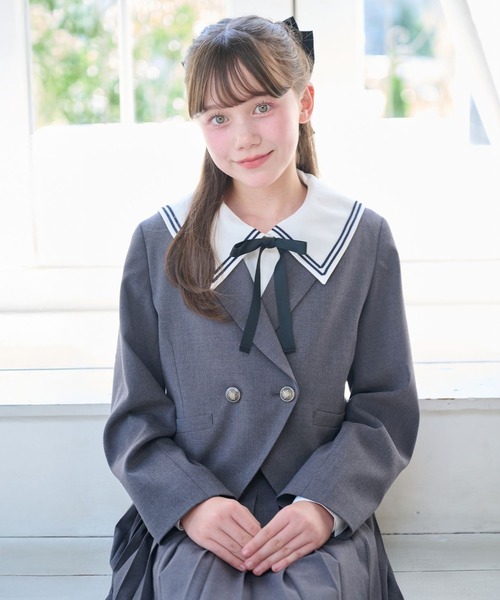 mezzo piano Junior（メゾピアノジュニア）の「セーラーブラウス（シャツ/ブラウス・キッズ・ホワイト・L:160cm/M:150cm）」の3枚目の写真