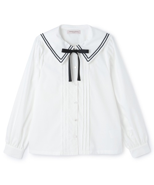 mezzo piano Junior（メゾピアノジュニア）の「セーラーブラウス（シャツ/ブラウス・キッズ・ホワイト・L:160cm/M:150cm）」の9枚目の写真