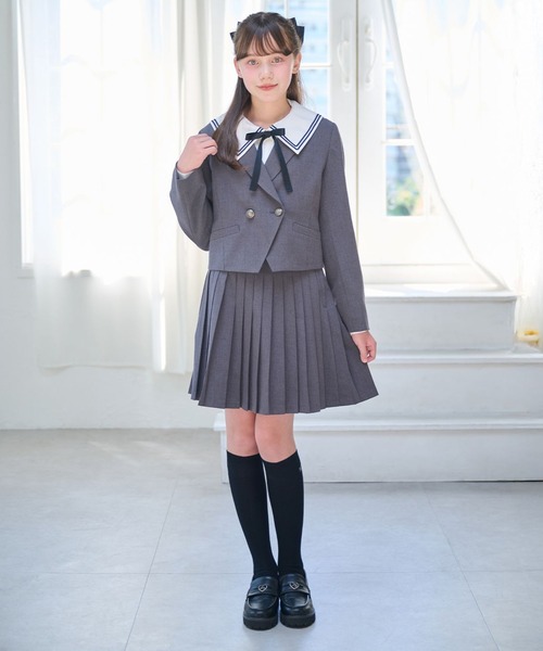 mezzo piano Junior（メゾピアノジュニア）の「セーラーブラウス（シャツ/ブラウス・キッズ・ホワイト・L:160cm/M:150cm）」の5枚目の写真