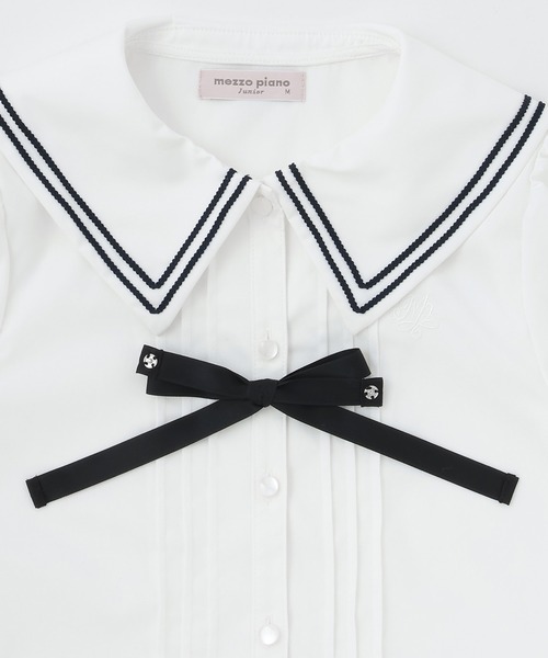 mezzo piano Junior（メゾピアノジュニア）の「セーラーブラウス（シャツ/ブラウス・キッズ・ホワイト・L:160cm/M:150cm）」の12枚目の写真
