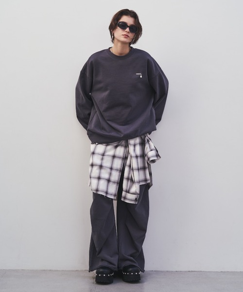 JOSE MOON（ジョゼムーン）の「PEARL CHAIN SWEAT/パールチェーンスウェット（スウェット・レディース・ブラック/チャコールグレー/グレー/ホワイト・FREE）」の22枚目の写真