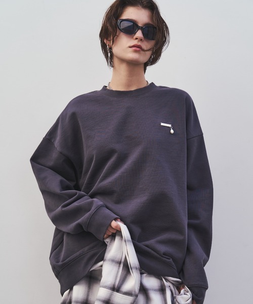 JOSE MOON（ジョゼムーン）の「PEARL CHAIN SWEAT/パールチェーンスウェット（スウェット・レディース・ブラック/チャコールグレー/グレー/ホワイト・FREE）」の20枚目の写真