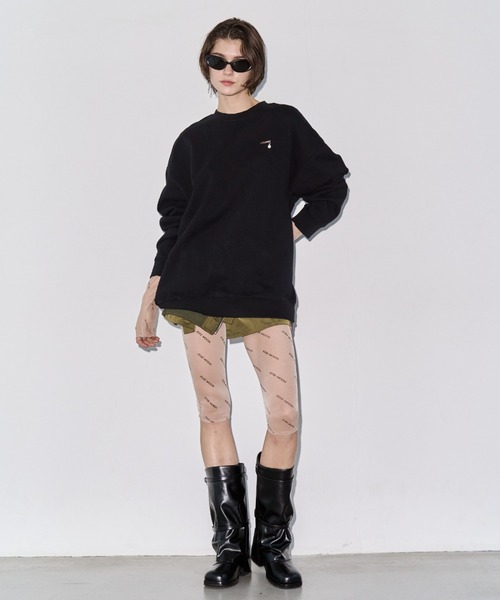 JOSE MOON（ジョゼムーン）の「PEARL CHAIN SWEAT/パールチェーンスウェット（スウェット・レディース・ブラック/チャコールグレー/グレー/ホワイト・FREE）」の11枚目の写真