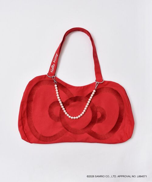 MAJESTIC LEGON（マジェスティックレゴン）の「ハローキティ リボンキャンバストート（トートバッグ・レディース・レッド/ブラック・FREE）」の18枚目の写真