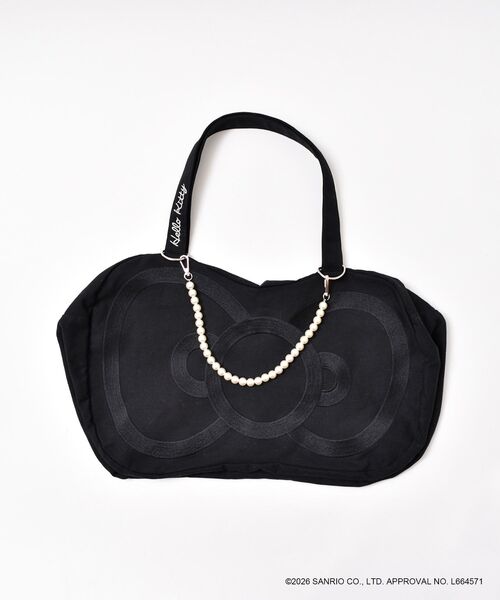 MAJESTIC LEGON（マジェスティックレゴン）の「ハローキティ リボンキャンバストート（トートバッグ・レディース・レッド/ブラック・FREE）」の19枚目の写真